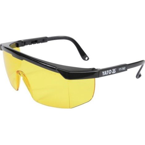 Lunettes de sécurité jaunes type 9844 YT-7362