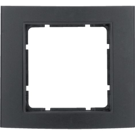 HAGER B3  CADRE 1 POSTE ALUMINIUM NOIR ANTHRACITE 10113005
