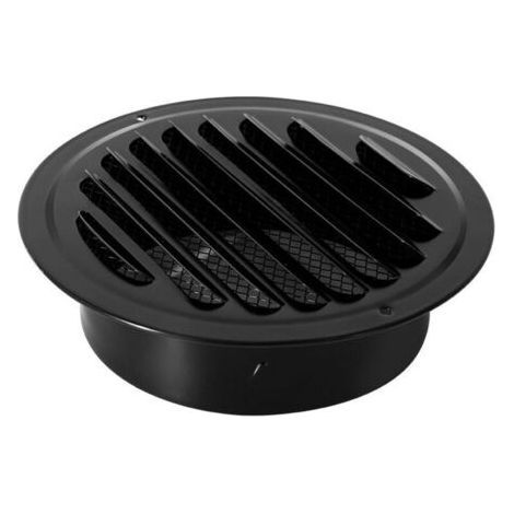 Soavoa Grille de Ventilation Ronde en Acier Inoxydable 100mm, Étanche Anti-Insectes pour Conduit Mural Extérieur, Salle de Bain et Cuisine (1/4)