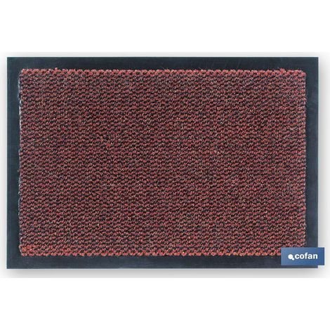 Felpudo Interior Polipropileno 40x60cm Rojo