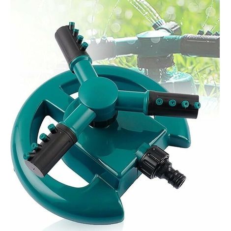 Sprinkler, Rotating Sprinkler, 360° Rotating Automatic Garden Sprinkler with 3 Adjustable Arms for Garden and Lawn Irrigation - LIAIKI (1/5)