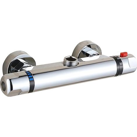 Mitigeur thermostatique pour baignoire et douche - Robinet mitigeur de douche mural - Robinet anti-brûlure - Accessoire de salle de bain - Température constante intelligente pour salle de bain (1/5)