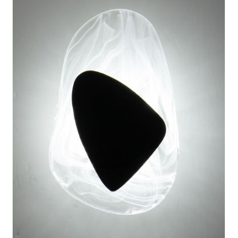 Applique Murale LED Cristal Design Épuré Noir Profond – Luminaire Décoratif pour Chambre, Salon et Couloir (110V)