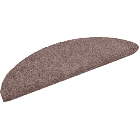 Stufenmatten Selbstklebend 15 Stk. 56x17x3 cm Hellbraun Halbrund vidaXL (1/5)