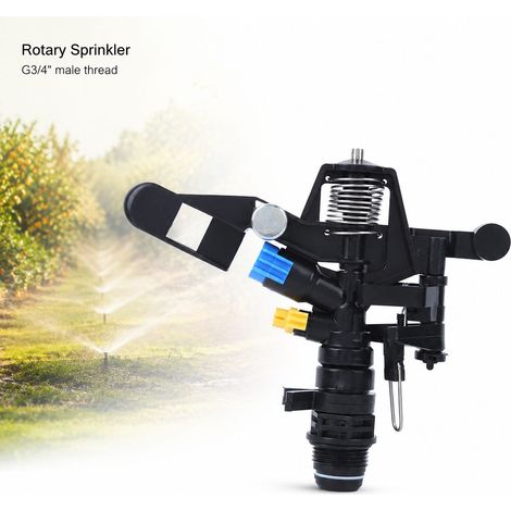 Irrigatore rotante Toivize - G3/4 - Plastica robusta per giardino, prato, agricoltura, irrigazione efficiente e a risparmio idrico (1/4)