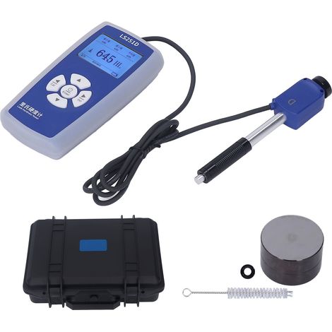 Testeur de dureté portatif avec écran LCD, mesure HL HV HB HS HRA HRB HRC, détecteur manuel de dureté métallique, kit de contrôle précis (1/5)