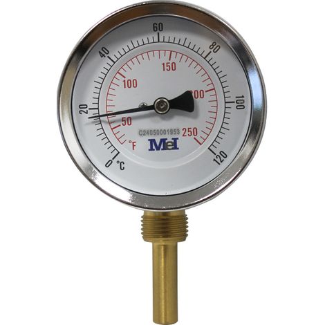 Thermomètre vertical bimétallique - HECAPO