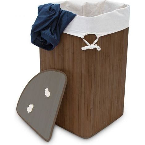 Panier à linge coin bambou