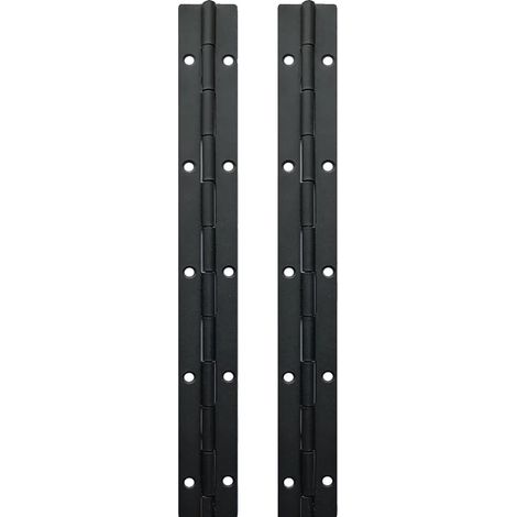 Bisagras para piano, construcción metálica duradera, fácil instalación, 2 piezas de 20 pulgadas x 30 mm x 1,2 mm. (1/2)