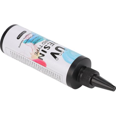 Résine époxy cristalline artisanale polymérisable aux UV, haute transparence, anti-jaunissement, adhésif sans ombre, 200 g (1/5)