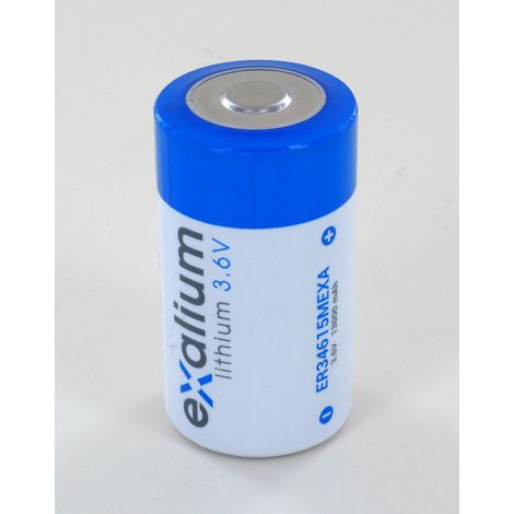 Pile lithium 3,6V 13Ah D EXALIUM ER34615MEXA