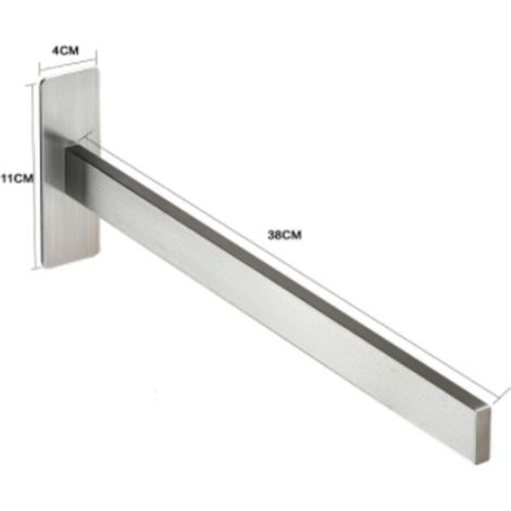 No-drill towel rack, wall-mounted towel rack type 304, stainless steel towel rack, kitchen towel rack, bathroom towel rack, self-adhesive - simple (1/4)