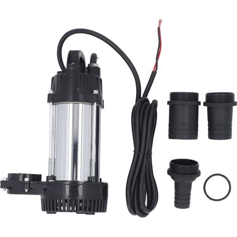 Pompe Submersible DC24V 260W, moteur en cuivre à haute levée, eau solaire avec 1 pouce 1.5 2 sorties pour ferme de pâturage