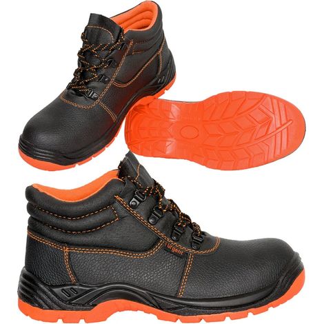 Bottes de travail, bottes de sécurité, chaussures de protection, bottines, embout en acier, S1, NEUVES (101S1-OR), pointure 36 (1/5)