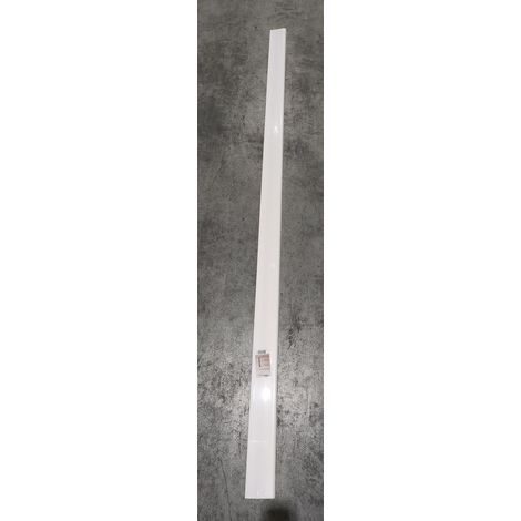 Surplinthe arrondie anti-choc en PVC - Dimensions: 100x22x2400 mm - Blanc ( possibilité de repeindre en couleur)