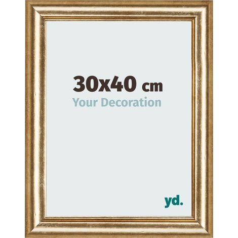 yd. - Cadre photo 30x40 - Or Antique - MDF - Lazio