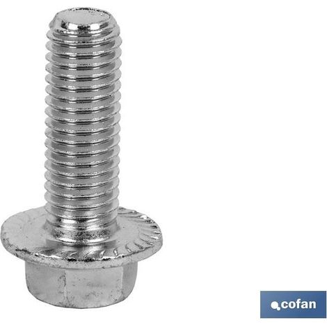 Pack de 100 vis hexagonales DIN 6921 C-8.8 M-8 x 20 zingués