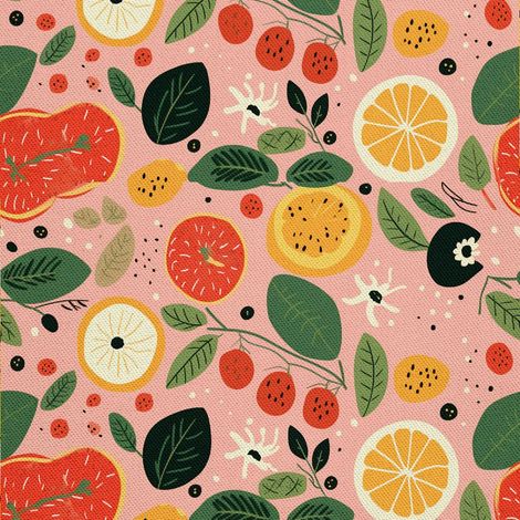 Tela decorativa para exteriores Oxford - Motivo frutal DX6010 (1/5)