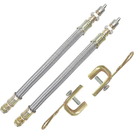 Extension Valve de Pneu, Pneu Valve Rallonge pour Pneu de Camion, Bus et Remorque, 18cm, Lot de 2 (1/5)