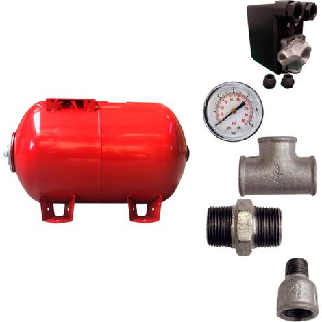 Kit réservoir vessie ZILMET horizontal 200L - 1" (1/5)