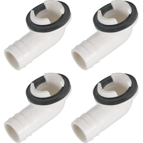 4Pcs Raccord de tuyau de vidange pour climatiseur 16mm Blanc (1/5)