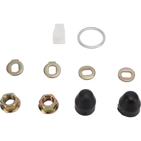 Kit de fixation M14 pour moteur de roue vélo électrique et scooter, avec rondelles et boulons pour axe 14mm (1/5)