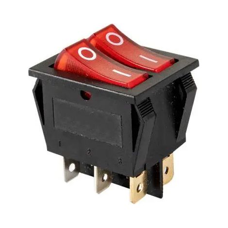 Interrupteur MK-321 KCD2-4-2101N 12 V CC lumineux MARCHE/ARRÊT (lot de 5) (1/2)