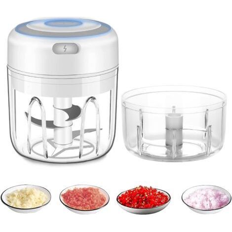 Hachoir électrique sans fil, mini robot culinaire, 250 ml, facile à nettoyer et à remplacer, mélangeur électrique durable pour légumes et fruits (1/5)