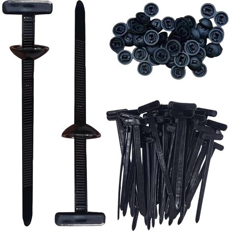 Cable Tie - Nylon Autoverrouillant - 9 x 2 cm - Épaisseur 0,6 mm - Température -40 °C à 85 °C - Pour Gestion Câbles Automobile et Domestique - 30 Pièces (1/5)