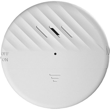 Capteur d'alarme de fenêtre ABS Durable, sensibilité réglable, détecteur de bris de verre alimenté par batterie à distance, anglais blanc