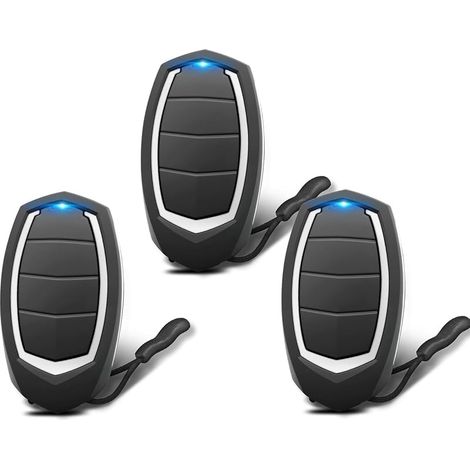 [Pack de 3] Télécommande de porte de garage automatique – Compatible uniquement avec les systèmes Motorline Falk MX4SP – 4 canaux, code tournant, fréquence 433,92 MHz (1/5)