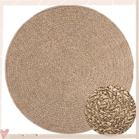 364836 Tapis 120 cm aspect jute intérieur et extérieur (1/5)