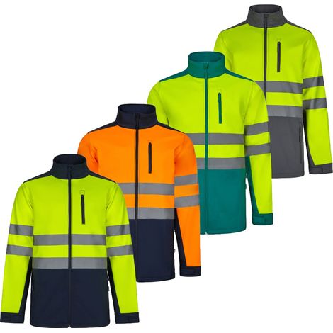 Giacca in soft shell alta visibilità Velilla AV 306006 bicolore - L - Blu/Giallo