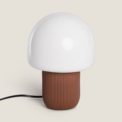 Lampada da Tavolo Resina Nacune Marrone (1/5)