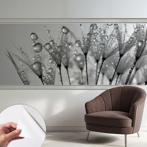 Fotomurale adesivo stickers - murali decorativo - soggiorno moderno - effetto realistico - Delicatezza bagnata 250x104 cm (1/5)