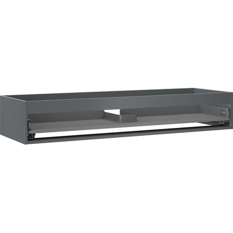 Mexen Box-A cuerpo de mueble bajo lavabo 140 cm, 1 cajón, grafito mate - 91AX0-1400-235-1-66 (1/4)