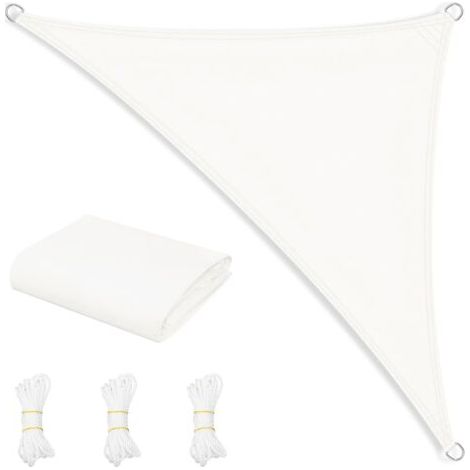 Woltu – Voile d'ombrage imperméable 3,6x3,6x5,1 m – 200 g/m² polyester haute densité – Protection UV 95% – Traitement déperlant (1/4)