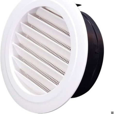 Grille d'aération - Unbrand - Blanche - 11,5x11,5x6,6 cm - Monobloc - Grille intégrée - Pour cuisines