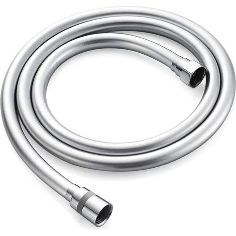 Flexible de douche flexible anti-torsion 2,0 M, caoutchouc, blanc