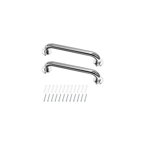 Edelstahl-Haltegriffe für Toilette, Duschgriffhalterung, 30 cm abgewinkelter Haltegriff für Badezimmer, Haltegriffe für Dusche und Badewanne, Edelstahl-Handlauf für Senioren/Behinderte/Kinder