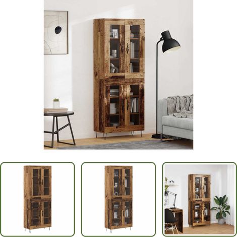 Rangement salon - Haut Armoire Bois Ancien 69,5 x 34 x 180 cm Bois d'ingénierie (1/5)