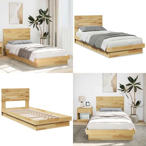 Struttura Letto con Testiera senza Materasso 75x190 cm - Struttura letto - Letto basso