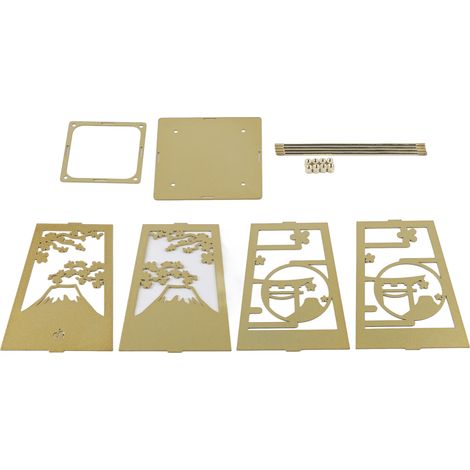 Metal Pen Holder Multi Function Easy Assembly Fine Lustre Surface Electroplating Sturdy Durable Gold Pen Holder (1/5)
