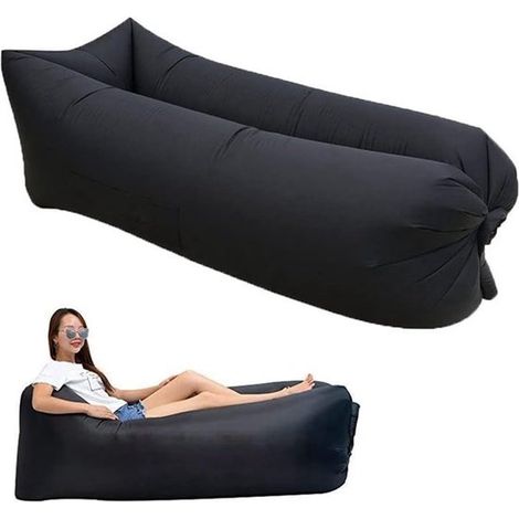 Panchina gonfiabile da esterno, portatile, impermeabile e a prova di perdite. Comodo divano gonfiabile per attività all'aperto e spiaggia. (1/5)