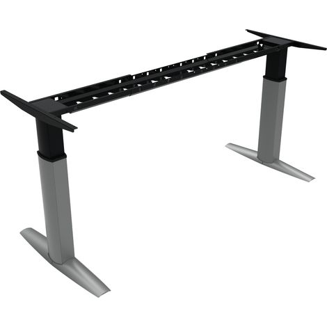 STIER Elektrisch höhenverstellbares Tischgestell 501-23, 68-120cm, 175kg Nutzlast, Breite variierbar, pulverbeschichtet