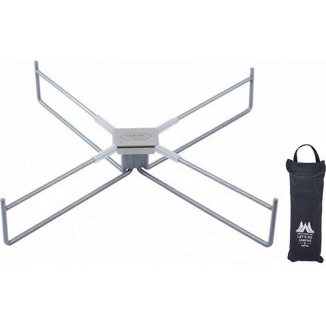 Support métallique pliable, charge maximale de 100 kg, structure en croix, pliage compact (1/5)