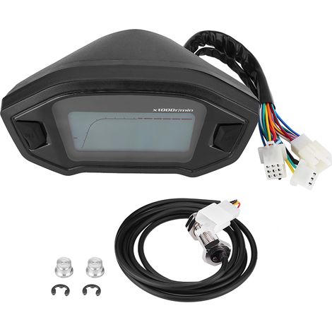 Multifunktionaler LCD-Motorradtacho mit Geschwindigkeitssensor und Farbdrehzahlmesser