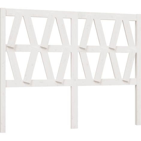 Maison Exclusive - Kopfteil Weiß 126x4x100 cm Massivholz Kiefer (1/5)