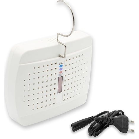 Mini Déshumidificateur - Absorbeur d'Humidité sans Fil pour Armoire et Tiroirs, Indicateur de Saturation, Silencieux et Réutilisable, Blanc (1/5)