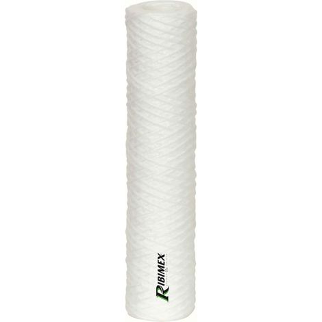 Ribitech – Cartouche filtrante antiboue jetable 25 microns – Pack de 5 unités – Pour arrosage et filtration eau propre – Filet tressé 20 microns